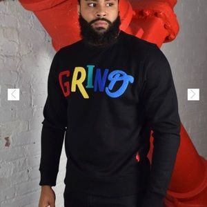 Rtgb Men Grind black Sweatshirt. Size 1X